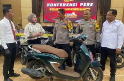 Sempat Hilang Dicuri, Kapolres Lhokseumawe Serahkan Honda Stylo kepada Pemiliknya 
