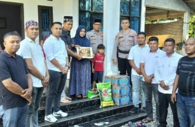 Angkatan BSG, ZLS, dan STS Aceh Serahkan Santunan untuk Keluarga Almarhum Aipda Jonni Rahmad