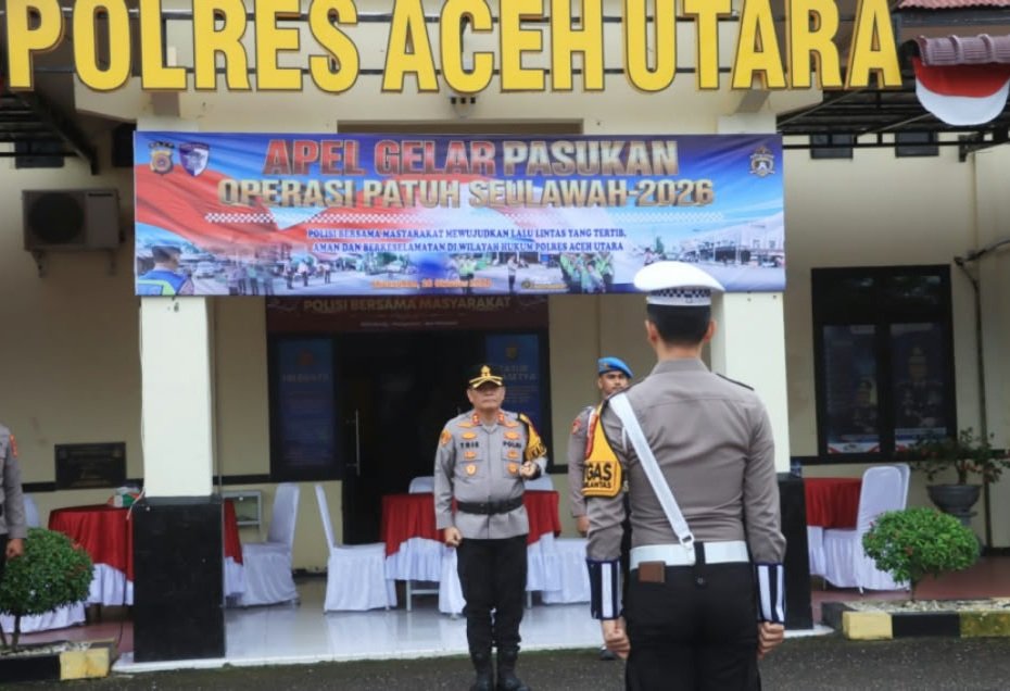 Polres Aceh Utara apel Operasi Patuh Seulawah 2026